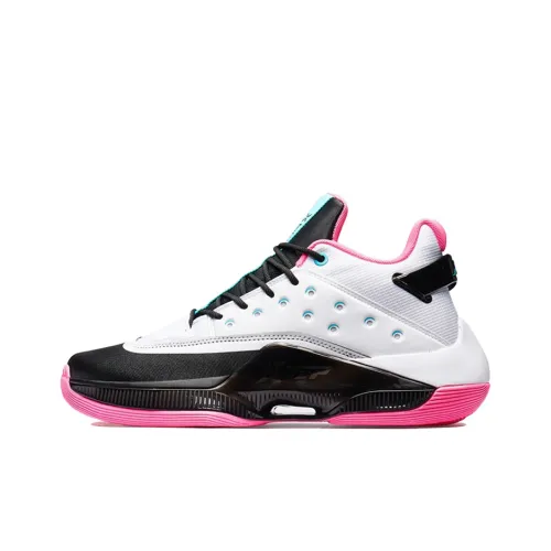 XTEP Levitation 4 Амортизаторы Slip-on Резистентный MID Баскетбольные кроссовки Мужские Белый Черный