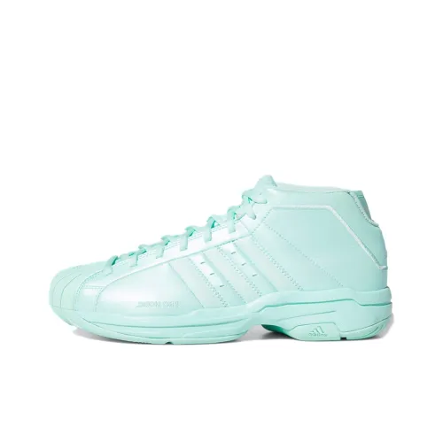 Adidas PRO Model 2G Slip-resistant Abrasion-resistant MID Баскетбольные кроссовки Unisex Mint Green