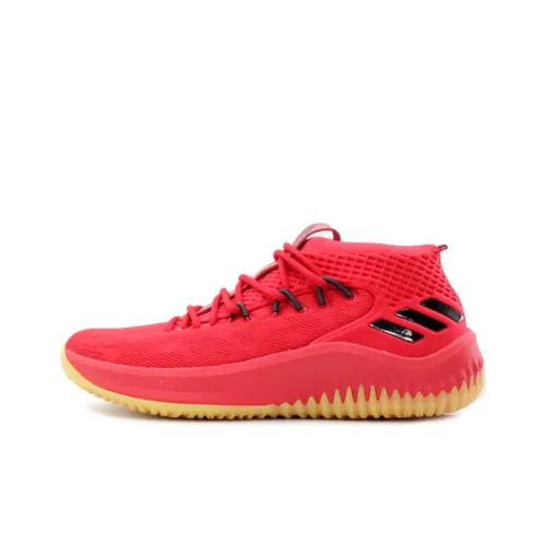Adidas D Lillard 4 Low Топ Баскетбольные Кроссовки Мужские Красные