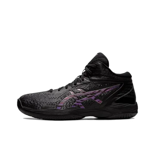 Asics Gel HOOP V14 High Top Баскетбольные кроссовки для игры Унисекс Черный Фиолетовый