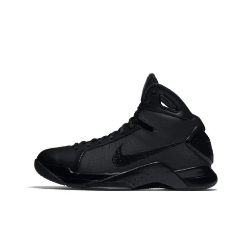 nike Hyperdunk 2008 Тройной Черный Нескользящий Легкий Высокий Топ Баскетбольные Кроссовки для Игры Мужской Черный
