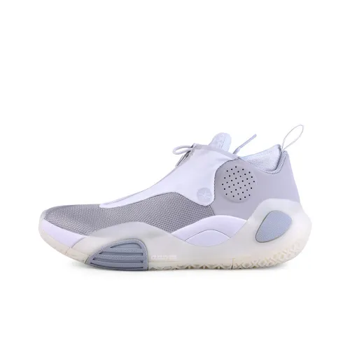 LINING All City 8 V2 All City 8 Амортизация Дышащий Устойчивый к истиранию Низкий Топ Баскетбольные кроссовки Мужской Серый Белый