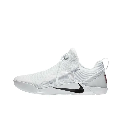 Nike Kobe AD nxt 'Белый черный' Низкие баскетбольные кроссовки для игры Мужской Черный белый