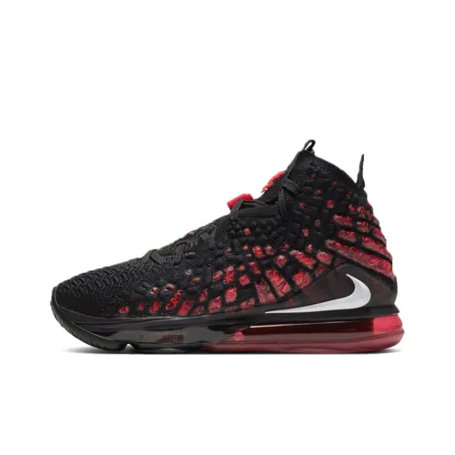 Nike Lebron 17 Джеймс 17 MID Топ Air Max Воздух Zoom Баскетбольные кроссовки для игры Унисекс Черный Красный