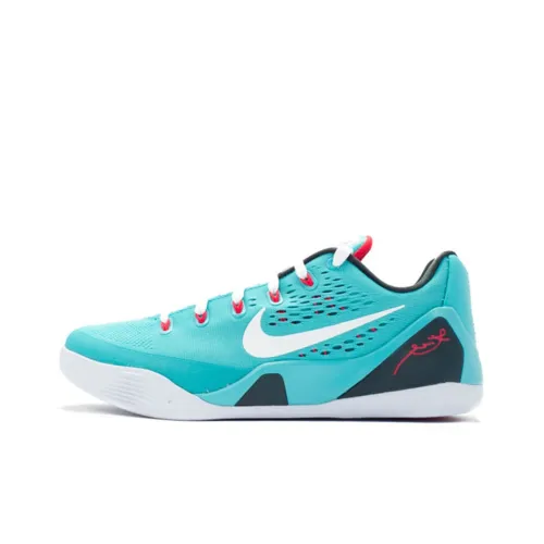 nike Kobe 9 EM Low Dusty Кактусовый Kobe 9 Нескользящий Легкий Низкий Топ Баскетбольные кроссовки Мужской Синий