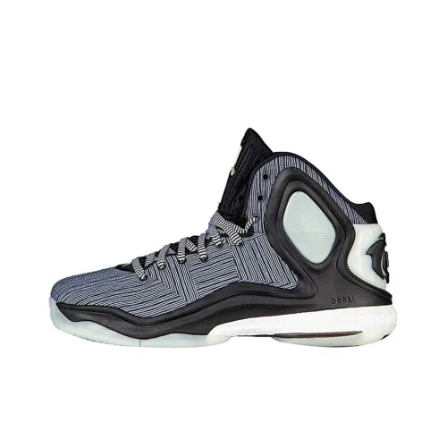 Adidas D Rose 5 Slip-resistant Abrasion-resistant High Top Basketball Shoes for Playing Men's Smoke Gray