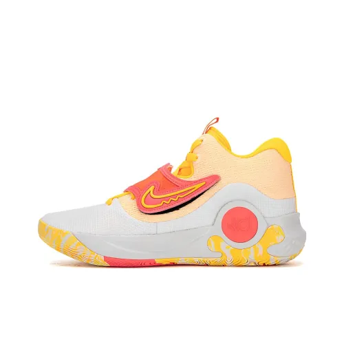 Nike KD Trey 5 X Цвет KD EP Low Топ Баскетбольные кроссовки Мужской Оранжевый Желтый Серый