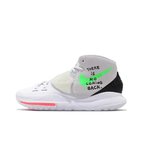 Nike Kyrie 6 EP MID Топ Баскетбольные кроссовки для игры Унисекс Белый Зеленый