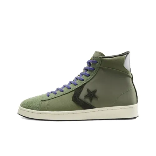 Конверс Cons Pro Leather BHM Черный Месяц истории High Топ Баскетбольные кроссовки Унисекс Зеленый