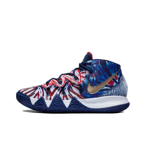 Nike Kybrid S2 EP 'What The USA' Амортизаторы Slip-resistant MID Баскетбольные кроссовки Мужской Синий Белый Красный