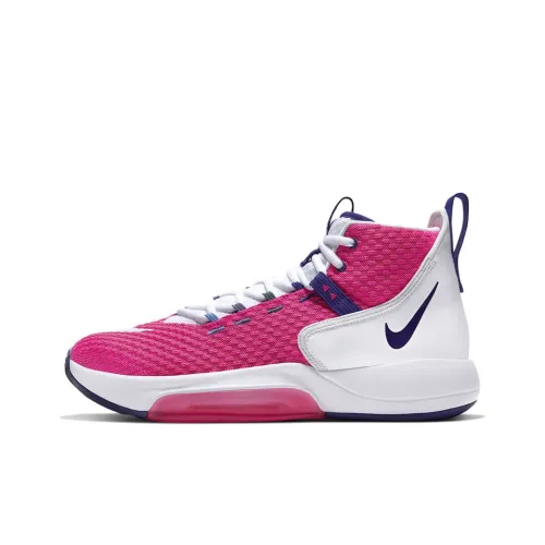 Nike Zoom Rize 1 Kay Yow High Топ Баскетбольные кроссовки для игры Унисекс Розово-белый