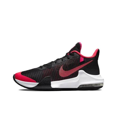 Nike Air Max Impact 3 Low Топ Баскетбольные кроссовки Мужской Черный Красный