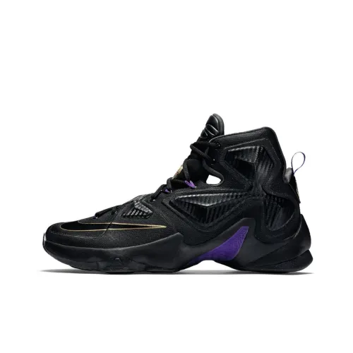 Nike Lebron 13 Pot OF Золотой Non Slip Легкий Высокий Топ Баскетбольные кроссовки для игры Мужской Черный