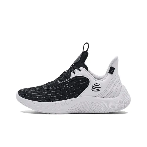 Under Armour Curry 9 Flow Team Low Топ Баскетбольные кроссовки Унисекс Черный Белый