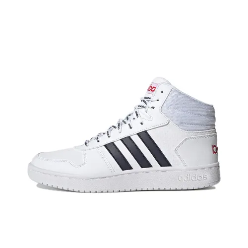 ADIDAS NEO Hoops 2,0 MID Топ Баскетбольные кроссовки для игры Мужской Белый Красный Черный