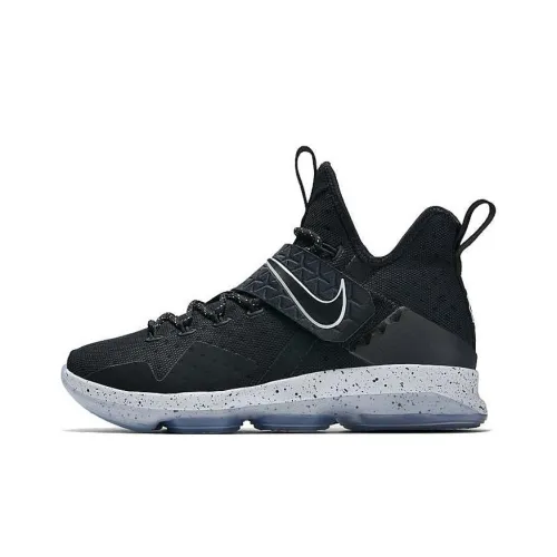 Nike Lebron 14 Black Ice Lebron 14 Нелипкий Легкий MID Топ Баскетбольные кроссовки для игры Мужской Black Ice