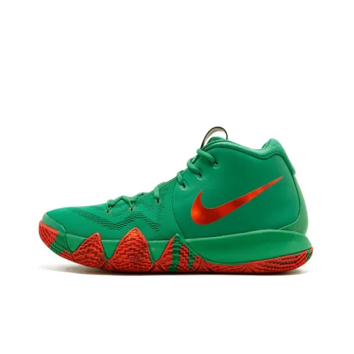 Nike Kyrie 4 TV PE 6 Осенний FOLIAGE Ирвинг Амортизация Противоскользящий MID Топ Баскетбольные кроссовки для игры