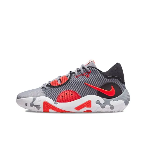 Nike PG 6 PG EP Павл Джордж Инфракрасный красный Низкие Баскетбольные Кроссовки Унисекс Серый красный Азиатская Версия