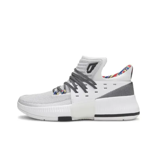 Adidas D Lillard 3 Arthur Ashe BHM Low Топ Баскетбольные кроссовки Унисекс Серый
