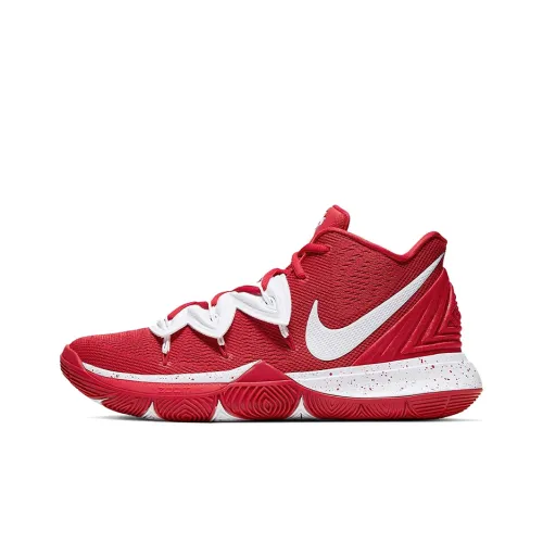 Nike Kyrie 5 Team Амортизация Износостойкий MID Баскетбольные кроссовки для игры Мужской Красный