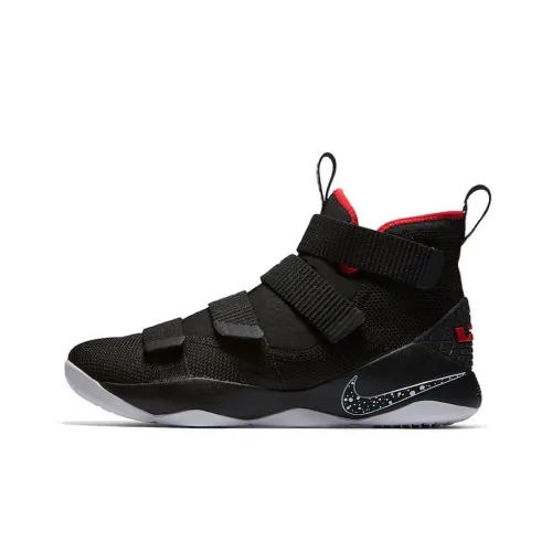 Nike Zoom Soldier 11 LeBron Soldier 11 Амортизация Противоскользящий Устойчивый к истиранию Покрытие MID Верх