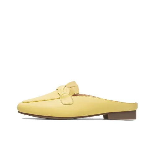 Hush Puppies Резиновая подошва Домашние тапочки Женские Желтые