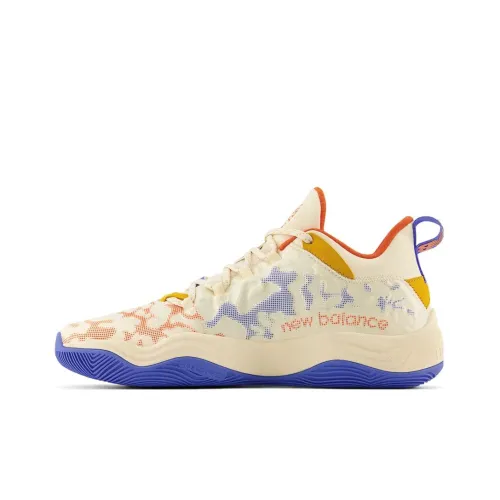 New Balance совместный бренд 2WXY V3 Low Топ Баскетбольные кроссовки Мужской Бежевый Красный Синий