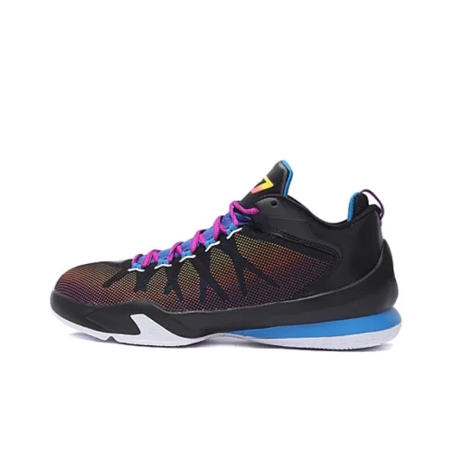 Jordan CP3 8 Амортизация Устойчивый к истиранию Легкий Низкий Топ Баскетбольные кроссовки для игры Мужской Черный