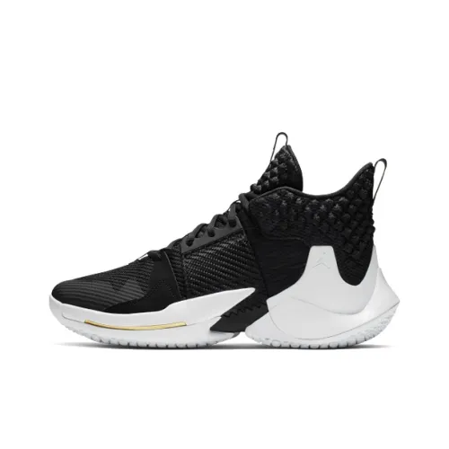 Джордан Why Not Zer0,2 Why Not The Family Russell Westbrook MID Топ Баскетбольные кроссовки для игры Мужской Черно-белая панда