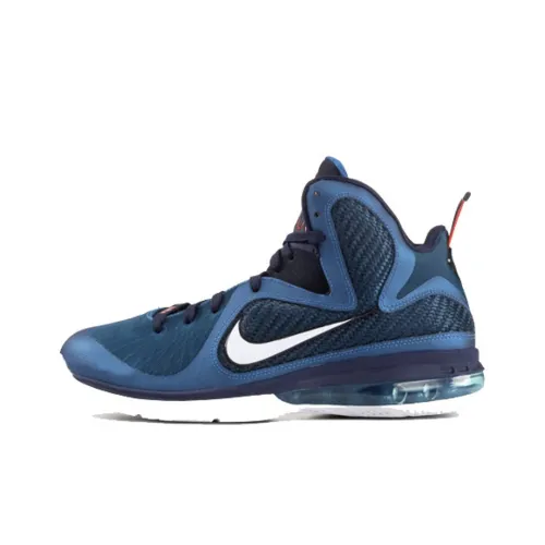Nike Lebron 9 Swingman Non Slip Легкий MID Баскетбольные кроссовки для игры Мужской Синий