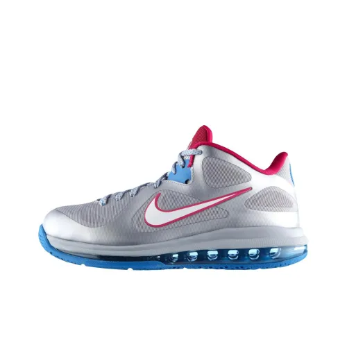 Nike Lebron 9 Low Fireberry Anti-Slip Легкий Низкий Топ Баскетбольные Кроссовки для Игры Мужской Серый