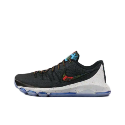 Nike KD 8 BHM 2016 Нескользящий Легкий Низкий Топ Баскетбольные Кроссовки Мужской Черный