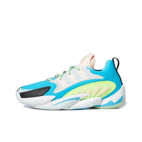 Adidas Originals Crazy BYW 2,0 Амортизирующие низкие баскетбольные кроссовки для мужчин синий зеленый белый