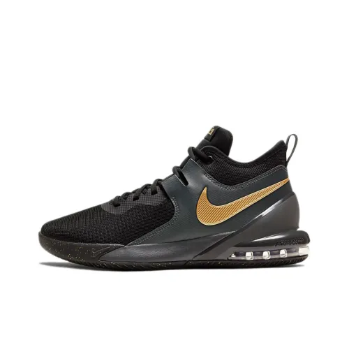 Nike Air Max Impact MID Топ Баскетбольные кроссовки Мужской Черный Золотой