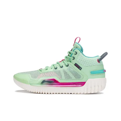 Подкладка Badfive 3 амортизаторы противоскользящие устойчивые к истиранию MID баскетбольные кроссовки мужской зеленый фиолетовый