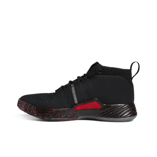 Adidas D Lillard 5 Slip-resistant Abrasion-resistant MID Топ Баскетбольные кроссовки Мужской Черный