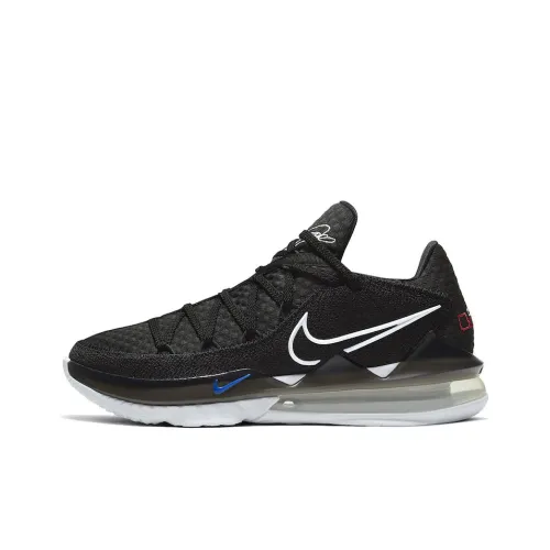 Nike Lebron 17 Low EP Low Топ Баскетбольные кроссовки для игры Мужской Черный белый Азиатская версия