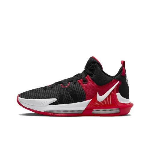 Nike Witness 7 LeBron EP Low Топ Баскетбольные кроссовки Мужской Черный Красный