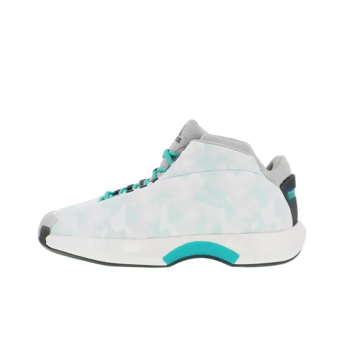 Adidas Crazy 1 Устойчивый к истиранию MID Баскетбольные кроссовки для игры Мужской Белый Синий