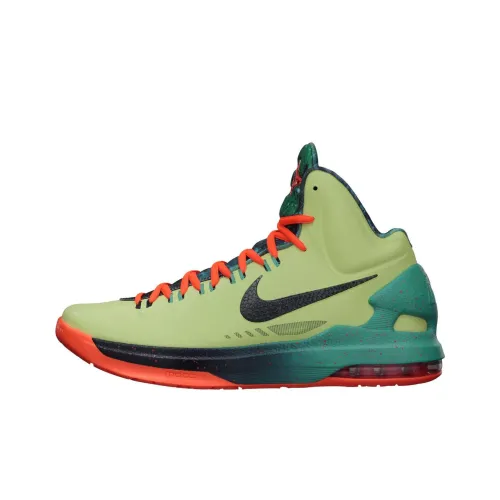 Nike KD 5 All Star Регион 72 Non Slip Легкий Высокий Топ Баскетбольные кроссовки Мужской Зеленый