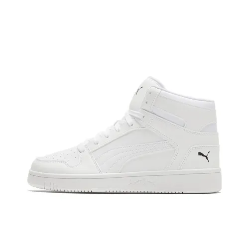 PUMA Rebound Layup Кроссовки Высокие Баскетбольные Кроссовки для Игры Унисекс Чисто Белый