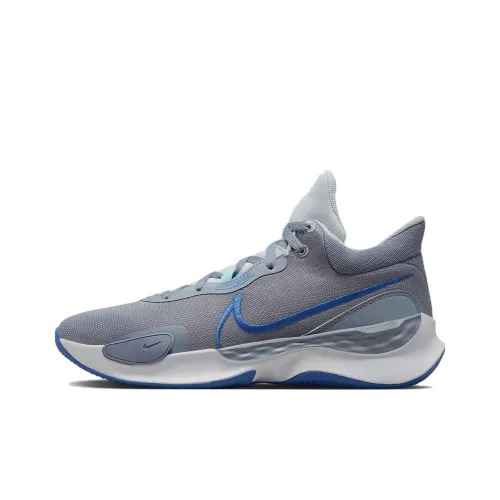 Nike Renew Elevate 3 Амортизирующие шоки противоскользящие устойчивые к истиранию низкий топ баскетбольные кроссовки мужской темно-серый