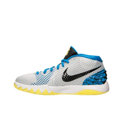 Nike Kyrie 1 Wings Нескользящий Легкий Низкий Топ Баскетбольные Кроссовки Мужские Серый Синий