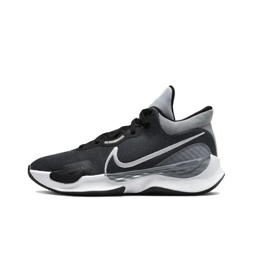 Nike Renew Elevate 3 Low Топ Баскетбольные кроссовки для игры Мужской Черный Белый