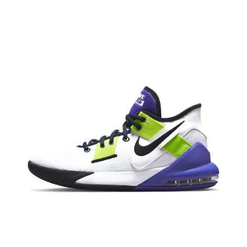Nike Air Max Impact 2 Low Топ Баскетбольные кроссовки для игры Мужской Белый зеленый фиолетовый Международная версия