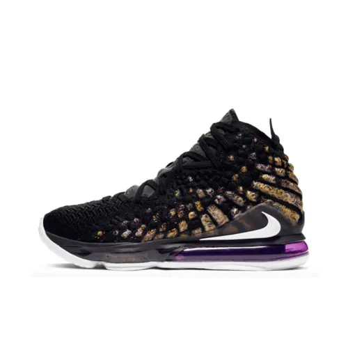 Nike Lebron 17 High Топ Баскетбольные кроссовки для игры Мужской Черный