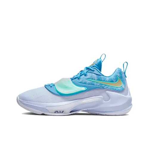 Nike Freak 3 Zoom EP Giannis Low Баскетбольные кроссовки для игры Unisex Синий Азиатская версия