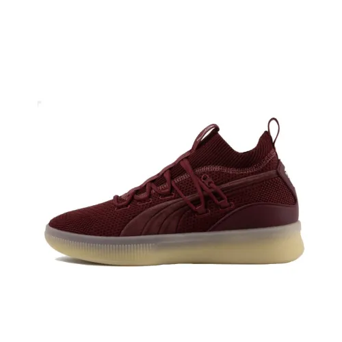Джем X PUMA Clyde Court Disrupt MID Топ Баскетбольные кроссовки Мужской Бордовый