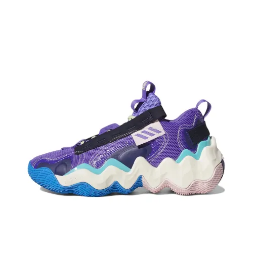 Adidas Exhibit B Женские Износостойкие Низкие Баскетбольные Кроссовки Женские Таро Фиолетовый