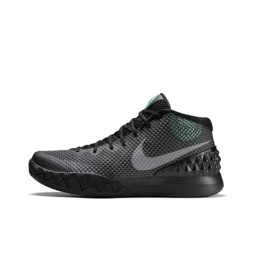 Nike Kyrie 1 Driveway Нескользящий Легкий MID Баскетбольные кроссовки для игры Мужской Черный